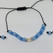 Bransoletka ręcznie robiona koraliki szklane