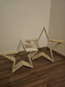 Gwiazdki drewniane 40x40 i 55x55