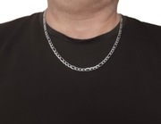 Naszyjnik Figaro 60 cm 5 mm – stal szlachetna + czarne pudełko gratis
