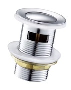 KOREK UMYWALKOWY KLIK-KLAK OBROTOWY CHROM