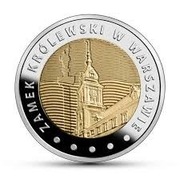 POLSKA MONETA 5 zł 2014 r. ZAMEK w WARSZAWIE  UNC