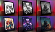 Obrazo-lampka z Wiedźmin The Witcher Geralt Ciri Yennefer Prezent