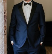 Smoking męski garnitur ślubny
