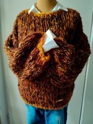 Sweterek brąz karmel 