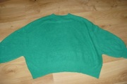Sweter C&A premium, r. XL, wełna, zielony, okazja!