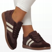 Sneakersy damskie brązowe buty sportowe adidasy lekkie 36 ładne kobiece