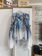 Szyfonowa Bluzka 3D Lady Drama rozmiar 1 nowa z metką