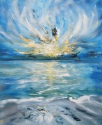 Obraz olejny płótno SZABRA krajobraz Wyprzedaż