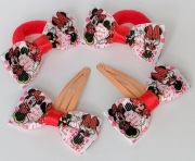 Zestaw do włosów komplet spinki frotki Minnie Mini