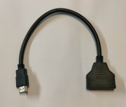 Rozgałęźnik splitter HDMI 1x2 rozdzielacz sygnału