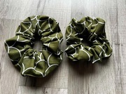 Frotki gumki hand made, rękodzieło, ręcznie szyte, zielone, dla dzieci