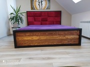 Łóżko industrialne, loft, nowoczesne