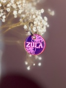 Adresówka dla psa z numerem telefonu, kod QR