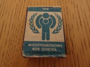 Pudełko po zapałkach 1979 rok Międzynarodowy rok dziecka