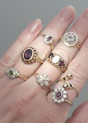 Złote pierścionki na sprzedaż, złoto, pierścionek z rubinem