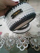 Upominki hand made - Koszyczek na szydełku 