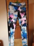 legginsy 140 kolorowe wzory sportowe