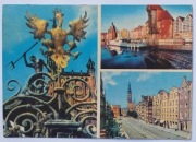 GDAŃSK FONTANNA WIEŻA RATUSZA DŁUGI TARG ŻURAW