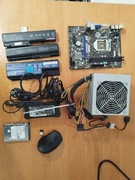 Części komputerowe baterie płyta główna zasilacz dysk ok