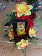 Kompozycja wielkanocna w lampionie 