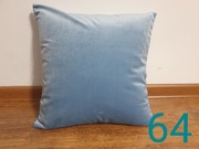 C064 poszewki na poduszki 45x45 błękit niebieska