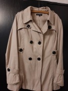 Krótki trencz, kurtka wiosenna, rozmiar 40