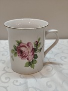 Elegancki Kubek Porcelanowy - Czeska Porcelana Dubí (Róża)
