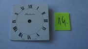 tarcza zegarka Rakieta/cyferblat/NOWA /kwadrat 2,5cm bialla
