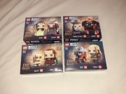 4 nowe LEGO lord of the rings brickheadz 40630 40631 40632 40751 lotr