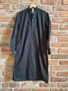 czarna koszulowa sukienka / tunika