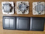 Komplet: 3 Włączniki satynowe EFAPEL Portugalia u