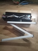 Plafon kwadratowy Eglo 8 x 141 cm biały, chrom