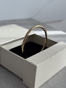 Bransoletka okrągła rynienka złota Zezu