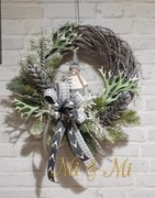 Wianek na drzwi świąteczny, Boże Narodzenie 