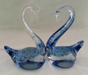 MURANO SZKŁO MINI PARA ŁABĘDZI
