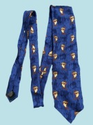 Retro vintage krawat jedwabny Tie Rack Looney Tunes diabeł tasmański