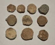 Plomby tekstylne Łódź zestaw 10 sztuk judaika 