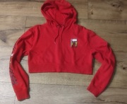 Bluza Vans r. L czerwona crop kaptur