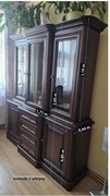 Piękna komoda z witryną, stan bdb