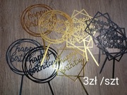 Topper toper tort napis 5sztuk 