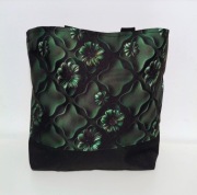 Torba shopper hand made wodoodporna butelkowa zieleń 