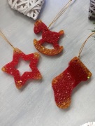 Ozdoby świąteczne, do choinki, z żywicy epoksydowej, Boże Narodzenie 