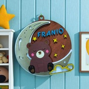 DREWNIANA IMIENNA TABLICZKA DO POKOJU DZIECIĘCEGO