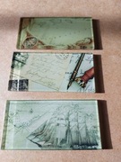 Mozaika szklana prostokąty 4,5x9,8cm nadruk na szkle PISMO