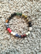 Bransoletka z koralików z kamieni półszlachetnych rękodzieło