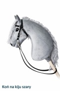 Hobby Horse LUNA A3 – duży konik na patyku + ogłowie + wodze + medalik