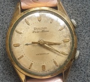 Stary naręczny Zegarek Bulova Wist Alarm