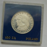 Moneta 100 zł z 1976 r  Kazimierz Pułaski    srebro