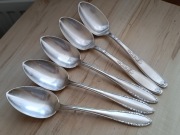 POSREBRZANE ŁYŻKI OBIADOWE ŁĄTKOWSKI I USA RÓŻNE