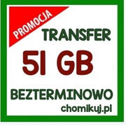 Bezterminowy transfer na chomikuj 51 GB  bez limitu czasu...
